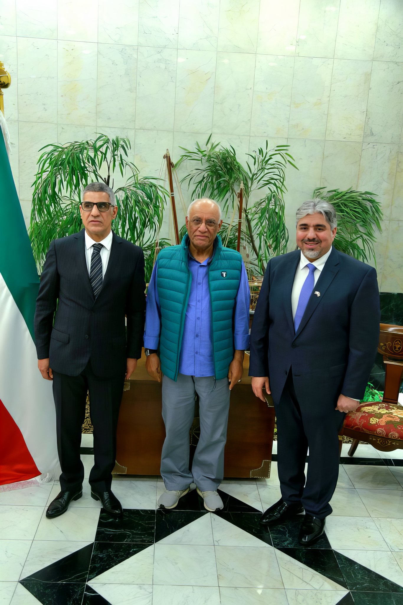 With Ambassador Al-Adwani & Mr. Al-Zamil — Moscow